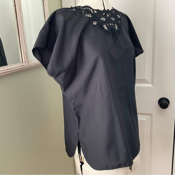 BLACK LACE BLOUSE, SIZE: XL - Picture 4 of 10